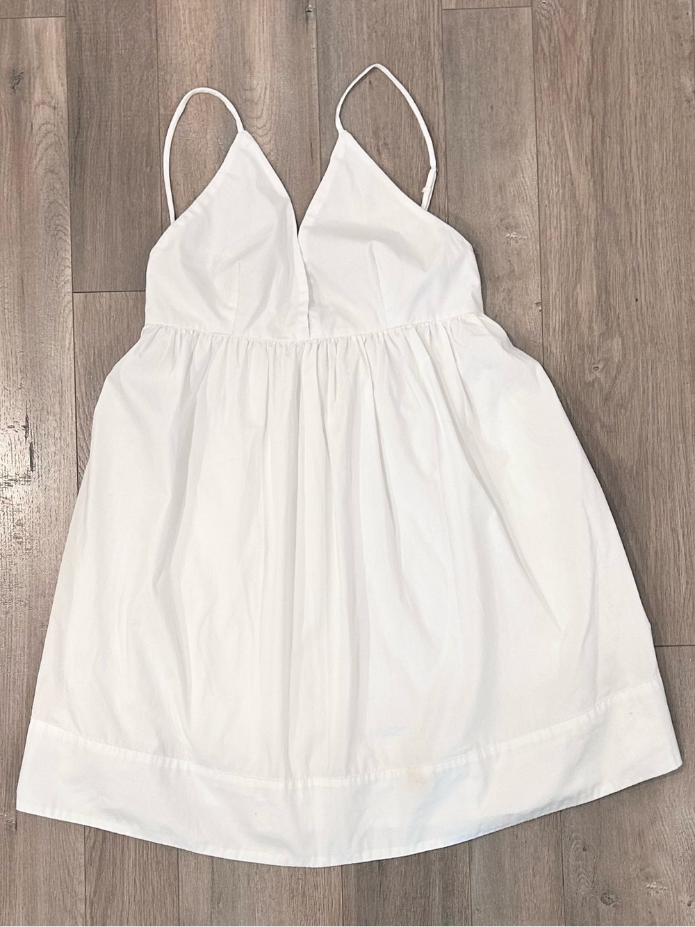 Abercrombie & Fitch White Elastic Waist Skirt